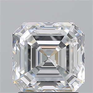 Picture of Natural Diamond 2.02 Carats, Asscher with  Cut, E Color, VS1 Clarity and Certified by GIA