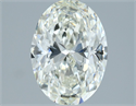 Natural Diamond 1.70 Carats, Oval with  Cut, I Color, VVS1 Clarity and Certified by IGI