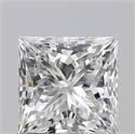 Natural Diamond 0.90 Carats, Princess with  Cut, E Color, SI2 Clarity and Certified by GIA