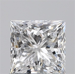 Picture of Natural Diamond 0.90 Carats, Princess with  Cut, E Color, SI2 Clarity and Certified by GIA