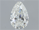 Natural Diamond 0.40 Carats, Pear with  Cut, H Color, SI1 Clarity and Certified by GIA