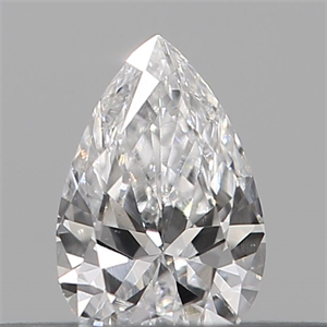 Foto Diamante Natural 0.13 quilates, De pera , Color D, claridad IF y certificado IGI de
