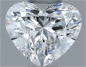 Natural Diamond 0.30 Carats, Heart with  Cut, F Color, VS1 Clarity and Certified by GIA