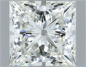 Natural Diamond 1.06 Carats, Princess with  Cut, H Color, VVS1 Clarity and Certified by IGI