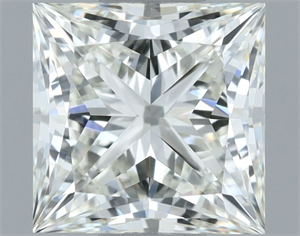 Picture of Natural Diamond 1.06 Carats, Princess with  Cut, H Color, VVS1 Clarity and Certified by IGI
