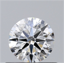 Natural Diamond 0.41 Carats, Round with Excellent Cut, F Color, VS2 Clarity and Certified by GIA