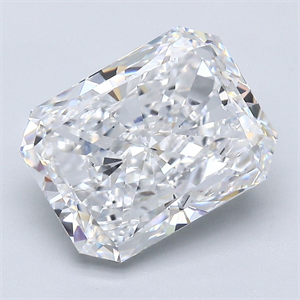Picture of Natural Diamond 4.12 Carats, Radiant with  Cut, E Color, SI1 Clarity and Certified by GIA