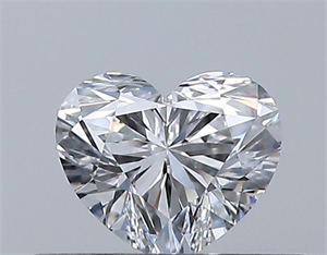 Picture of Natural Diamond 0.32 Carats, Heart with  Cut, E Color, VVS2 Clarity and Certified by GIA