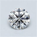 Natural Diamond 0.82 Carats, Round with Excellent Cut, E Color, I1 Clarity and Certified by GIA