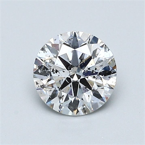 Picture of Natural Diamond 0.82 Carats, Round with Excellent Cut, E Color, I1 Clarity and Certified by GIA