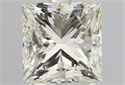 Natural Diamond 2.00 Carats, Princess with  Cut, J Color, SI2 Clarity and Certified by IGI