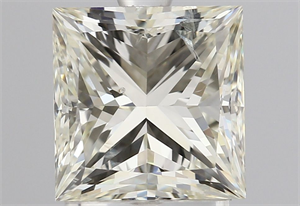 Picture of Natural Diamond 2.00 Carats, Princess with  Cut, J Color, SI2 Clarity and Certified by IGI