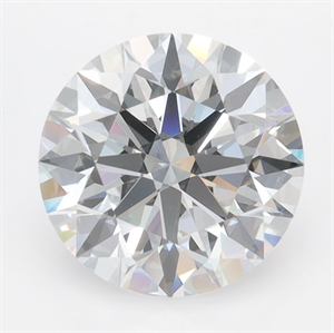 Picture of Lab Grown Diamond 3.02 Carats, Round with Ideal Cut, D Color, VVS2 Clarity and Certified by IGI