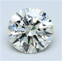 Diamante Natural 2.01 quilates, Redondo , Color K, claridad IF y certificado GIA