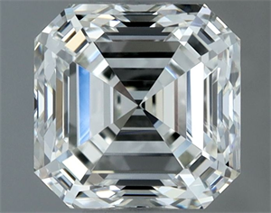 Picture of Natural Diamond 1.01 Carats, Asscher with  Cut, H Color, VVS2 Clarity and Certified by IGI
