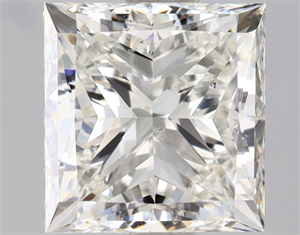Picture of Natural Diamond 1.50 Carats, Princess with  Cut, I Color, SI1 Clarity and Certified by GIA