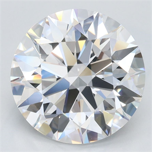 Picture of Lab Grown Diamond 3.12 Carats, Round with Ideal Cut, D Color, IF Clarity and Certified by IGI