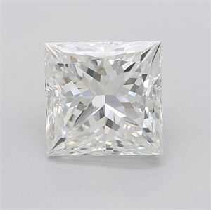 Picture of Natural Diamond 2.04 Carats, Princess with  Cut, H Color, SI1 Clarity and Certified by GIA