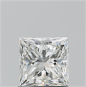 Natural Diamond 1.01 Carats, Princess with  Cut, I Color, VS2 Clarity and Certified by GIA