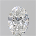 Natural Diamond 2.01 Carats, Oval with  Cut, F Color, SI1 Clarity and Certified by GIA