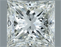 Natural Diamond 1.00 Carats, Princess with  Cut, I Color, VVS2 Clarity and Certified by IGI