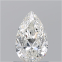 Natural Diamond 0.90 Carats, Pear with  Cut, H Color, SI2 Clarity and Certified by GIA