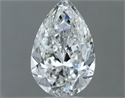 Natural Diamond 0.60 Carats, Pear with  Cut, F Color, VS2 Clarity and Certified by GIA