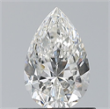Diamante Natural 0.70 quilates, De pera , Color G, claridad VVS2 y certificado GIA