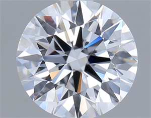 Picture of Lab Grown Diamond 1.08 Carats, Round with Ideal Cut, E Color, VVS2 Clarity and Certified by IGI