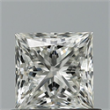 Natural Diamond 0.81 Carats, Princess with  Cut, J Color, VVS2 Clarity and Certified by GIA