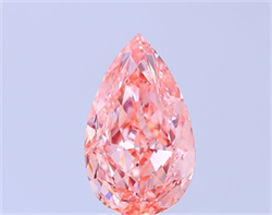 Picture of Lab Grown Diamond 4.05 Carats, Pear with  Cut, Fancy Vivid Pink Color, VS1 Clarity and Certified by IGI