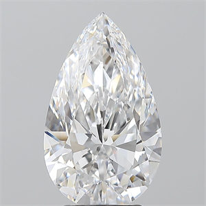 Picture of Natural Diamond 3.01 Carats, Pear with  Cut, D Color, FL Clarity and Certified by GIA