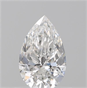 Diamante Natural 0.55 quilates, De pera , Color F, claridad SI1 y certificado GIA