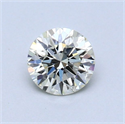 Diamante Natural 0.52 quilates, Redondo , Color L, claridad IF y certificado GIA