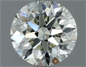 Natural Diamond 1.30 Carats, Round with Excellent Cut, K Color, VVS1 Clarity and Certified by IGI
