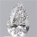 Natural Diamond 0.44 Carats, Pear with  Cut, E Color, SI1 Clarity and Certified by GIA
