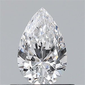 Picture of Natural Diamond 0.50 Carats, Pear with  Cut, D Color, VVS2 Clarity and Certified by GIA