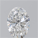 Natural Diamond 1.21 Carats, Oval with  Cut, E Color, VVS2 Clarity and Certified by GIA