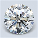 Natural Diamond 2.01 Carats, Round with Excellent Cut, I Color, VS1 Clarity and Certified by GIA