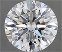 Natural Diamond 2.50 Carats, Round with Excellent Cut, G Color, VS1 Clarity and Certified by GIA