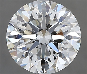 Picture of Natural Diamond 2.50 Carats, Round with Excellent Cut, G Color, VS1 Clarity and Certified by GIA