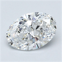 Natural Diamond 1.14 Carats, Oval with  Cut, E Color, VVS1 Clarity and Certified by GIA