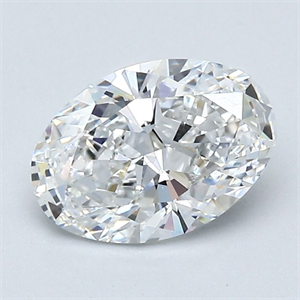 Picture of Natural Diamond 1.14 Carats, Oval with  Cut, E Color, VVS1 Clarity and Certified by GIA