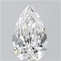 Natural Diamond 0.90 Carats, Pear with  Cut, E Color, IF Clarity and Certified by GIA