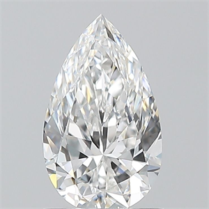 Picture of Natural Diamond 0.90 Carats, Pear with  Cut, E Color, IF Clarity and Certified by GIA