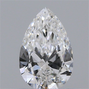 Picture of Natural Diamond 0.40 Carats, Pear with  Cut, D Color, VVS2 Clarity and Certified by GIA