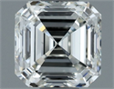 Natural Diamond 1.02 Carats, Asscher with  Cut, H Color, VS1 Clarity and Certified by IGI