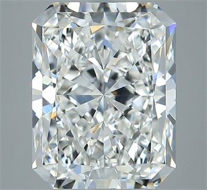 Foto Diamante Natural 5.01 quilates, Radiante , Color G, claridad VVS2 y certificado GIA de