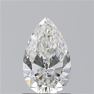 Picture of Natural Diamond 1.01 Carats, Pear with  Cut, H Color, SI1 Clarity and Certified by GIA