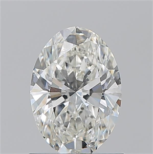 Picture of Natural Diamond 1.01 Carats, Oval with  Cut, I Color, SI1 Clarity and Certified by GIA